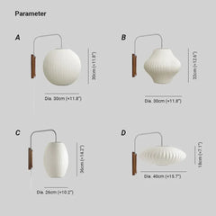 Apliques pared interior modernos diseño farol blanco con enchufe