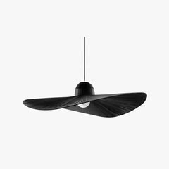 Lámpara colgante de tela estilo sombrero moderno