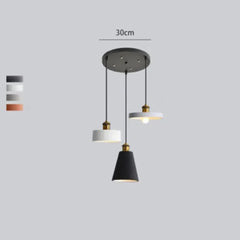 Luces comedor techo colgante de diseño negro mate