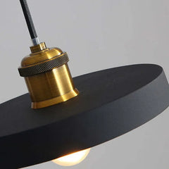 Luces comedor techo colgante de diseño negro mate