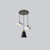 Luces comedor techo colgante de diseño negro mate