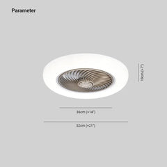 Lámparas de techo modernas para salón ultra delgadas con ventilador