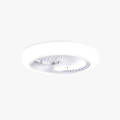 Ventilador de techo blanco con luz led silencioso para dormitorio nórdico