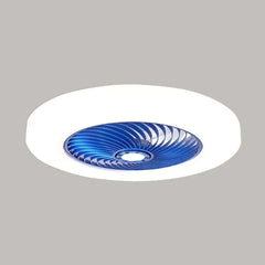 Ventilador de techo blanco con luz led silencioso para dormitorio nórdico