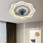 Ventilador de techo con luz y mando techo redonda