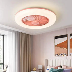 Plafon ventilador de techo con luz moderno diseño simplificado