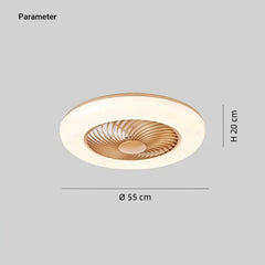 Ventilador de techo sin aspas silencioso con luz LED regulable Macaron Ø55 cm