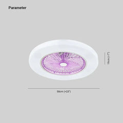 Ventiladores de techo DC con luz LED diseño moderno para dormitorio