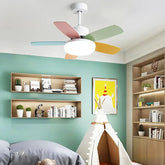 Ventilador de techo con luz 5 aspas para habitación infantil de Macron