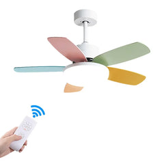 Ventilador de techo con luz 5 aspas para habitación infantil de Macron