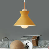 Luces de cocinas colgante cónica de diseño minimalista