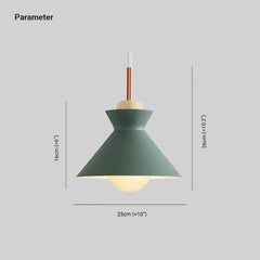 Luces de cocinas colgante cónica de diseño minimalista