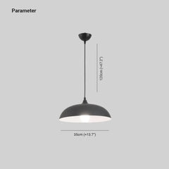 Lámpara nórdica colgante diseño minimalista en forma de semicírculo