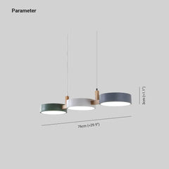 Lámpara Colgante de 3 Luces Estilo Nórdico para Comedor