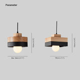 Lampara colgante blanca y madera diseño creativo