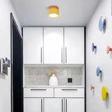 Foco de superficie nórdico LED cilíndrico color Macaron para pasillo