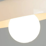 Lámpara de techo LED de vidrio para pasillo, diseño de disco en tono Morandi