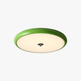 Lámpara Moderna LED de Techo con Diseño Redondo de Ondas de Agua para Dormitorio
