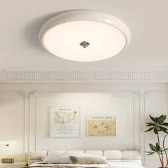 Lámpara Moderna LED de Techo con Diseño Redondo de Ondas de Agua para Dormitorio