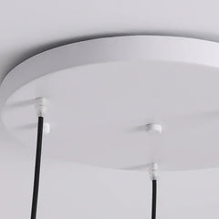 Lámpara colgante de hierro y vidrio para restaurante estilo moderno