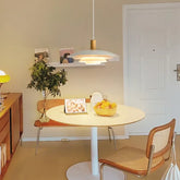 Lampara colgante metal blanco diseño creativo