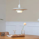 Lampara colgante metal blanco diseño creativo