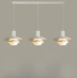 Lampara colgante metal blanco diseño creativo
