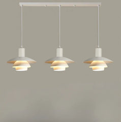 Lampara colgante metal blanco diseño creativo