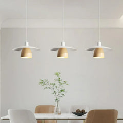 Lampara colgante metal blanco diseño creativo