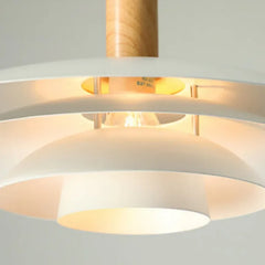 Lampara colgante metal blanco diseño creativo