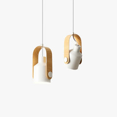 Lampara Colgante Estilo Nordico Orientable de Metal Para Mesita de Noche