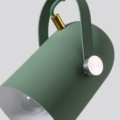 Lámpara colgante moderna orientable de metal en color morandi para mesilla de noche