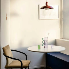 Lámpara colgante colorida para comedor de estilo crema