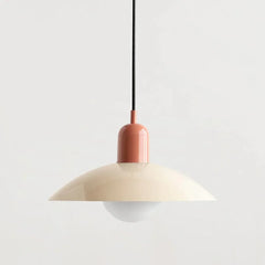 Lámpara colgante colorida para comedor de estilo crema