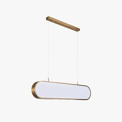 Lamparas comedor salon diseño minimalista de LED ovalada