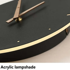 Aplique dormitorio moderno diseño pared forma reloj