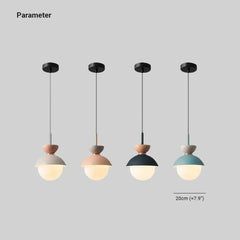 Lámpara colgante para comedor de estilo moderno en tonos macaron