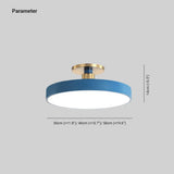 Aplique de techo LED diseño circular estilo nórdico para dormitorio