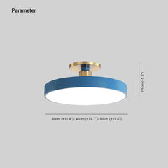 Aplique de techo LED diseño circular estilo nórdico para dormitorio