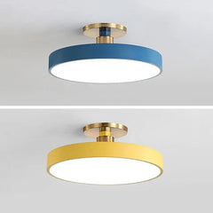 Aplique de techo LED diseño circular estilo nórdico para dormitorio