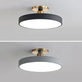 Aplique de techo LED diseño circular estilo nórdico para dormitorio