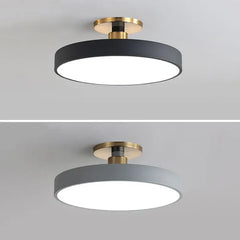 Aplique de techo LED diseño circular estilo nórdico para dormitorio