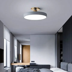 Aplique de techo LED diseño circular estilo nórdico para dormitorio