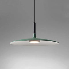 Lámpara colgante LED en forma de plato regulable en altura de estilo nórdico para comedor