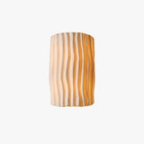 Lámpara Moderna de Pared con Diseño de Olas en Color Crema