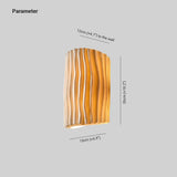 Lámpara Moderna de Pared con Diseño de Olas en Color Crema
