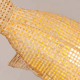Lamparas decorativas colgantes para cocina rattan en forma de pez