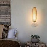 Aplique de pared en madera pared estilo bambú para salón