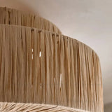 Lampara de techo de mimbre diseño sencillo para habitaciones