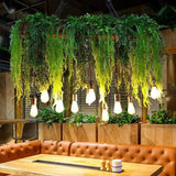 Lámpara Colgante Industrial para Comedor con Plantas